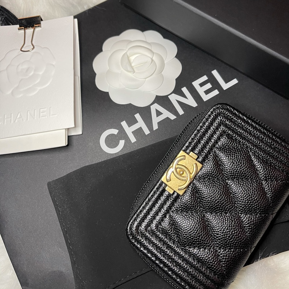 🛑SOLD🛑 CHANEL Boy Zipped Coin Purse